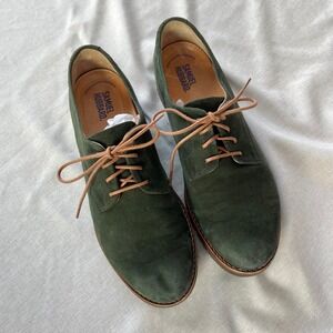 Samuel Hubbard Hubbard Green Suede Oxford Shoes  Womens 8 Academia Preppy